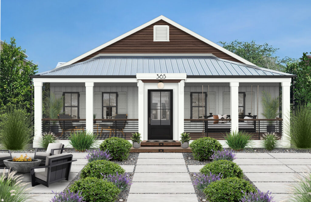 house with screened in porch